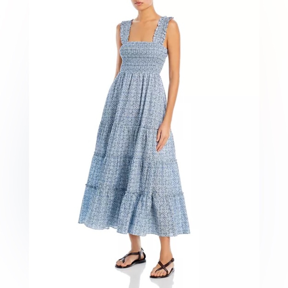 Lucy Paris Blue Floral Maxi Dress